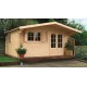 Grand abri de jardin en bois 40mm, habitable, Chamonix, 18m², 2 portes, solid, pas cher, achat