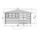 Grand abri de jardin en bois 40mm, habitable, Chamonix, 18m², 2 portes, solid, pas cher, achat