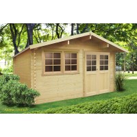 Abri de jardin en bois 28mm, Niort, 11 m², 2 portes, Solid, pas cher, achat, vente