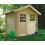 Petit abri de jardin en bois 28mm, Saran, 5 m², 1 porte, Solid, pas cher, achat