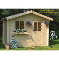 Abri de jardin en bois 28mm, Sologne, 8 m², 1 porte, Solid, pas cher, achat, vente