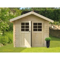 Abri de jardin en bois 28mm, Chartres, 6 m², 2 portes, Solid, pas cher, achat, vente