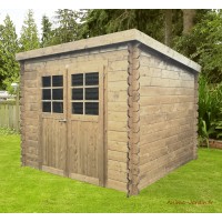 Abri de jardin en bois 19mm, Hof, 5m², 2 portes, Solid, pas cher, achat, vente