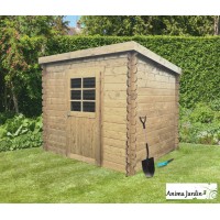 Abri de jardin en bois 19mm, monopente, Passau, 3m², 1 porte, Solid, pas cher, achat, vente