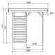 Pavillon de jardin en bois autoclave 19mm, Regensburg, 5m², Solid, pas cher, achat, vente