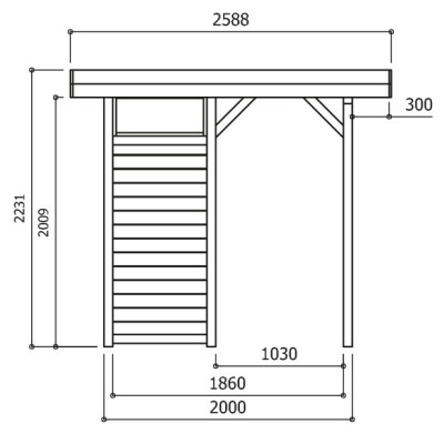Pavillon de jardin en bois autoclave 19mm, Regensburg, 5m², Solid, pas cher, achat, vente