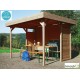 Pavillon de jardin en bois autoclave 19mm, Regensburg, 5m², Solid, pas cher, achat, vente