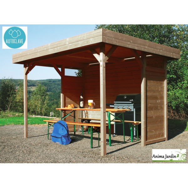 Pavillon de jardin en bois autoclave 19mm, Regensburg, 5m², Solid, pas cher, achat, vente