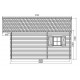 Abri de jardin en bois 40mm, Weekend, 23 m², 4 pièces, 2 portes, solid, pas cher, habitable