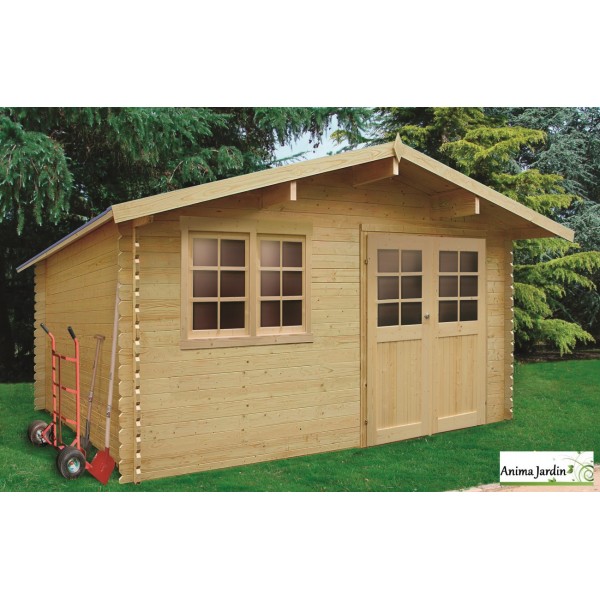 Abri de jardin en bois 19mm, Hof, 5m², 2 portes, Solid, pas cher, achat,  vente