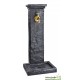 Fontaine borne schiste, en pierre reconstituée, 82,5 cm, jardin, Hairie, achat, vente