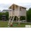 Cabane en bois surélevée sur pilotis, 3m², toit deux pentes, 1 porte, enfant, Solid, pas cher, achat, vente