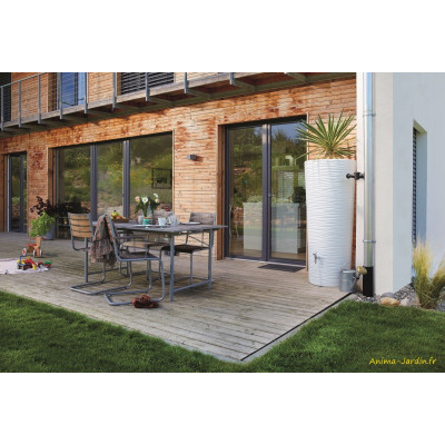 Récupérateur d'eau de pluie 350L, Natura, 2 en 1, avec bac fleurs, Graf, achat, pas cher