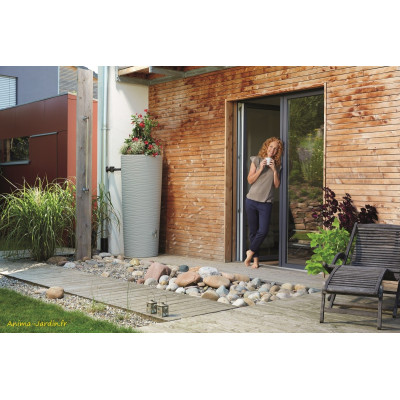 Récupérateur d'eau de pluie 350L, Natura, 2 en 1, avec bac fleurs, Graf, achat, pas cher