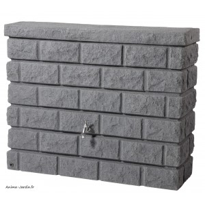 Récupérateur d'eau de pluie, imitation pierre, Mur Rocky, 400L, Graf, achat, pas cher