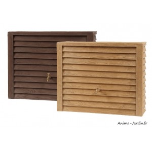 Récupérateur d'eau de pluie imitation bois, réservoir mural Woody, 350L, Graf, achat, pas cher