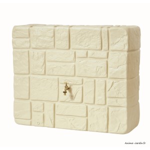 Récupérateur d'eau de pluie, imitation pierre, Kit brick murale, 300L, Graf, achat, pas cher