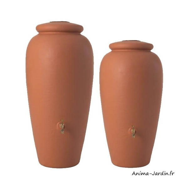 Récupérateur d'eau de pluie, Kit amphore Terracotta, style méditerranéen, Graf, achat, pas cher