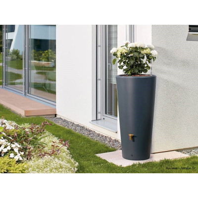 Récupérateur d'eau de pluie 220L, Vaso, 2 en 1, avec bac fleurs, GRAF, achat, pas cher