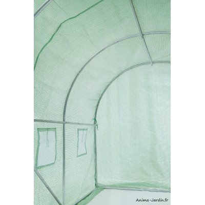 Serre tunnel maraîcher, 7 m², housse renforcée, serre de jardin, protection froid, potager, pas cher, Nature, achat