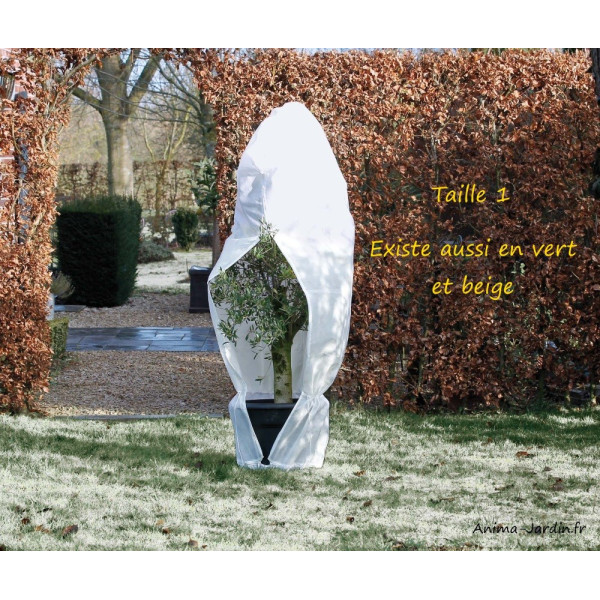 Grande housse d'hivernage zippée, 70 g/m², protection froid