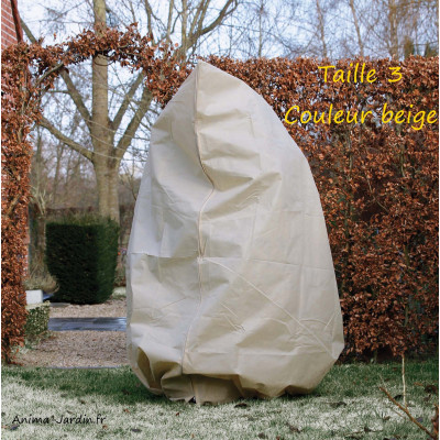 Grande housse d'hivernage zippée, 70 g/m², protection froid, plantes, Nature, achat, pas cher