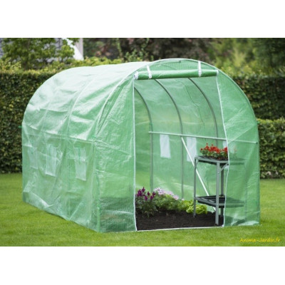Serre tunnel maraîcher, 7 m², housse renforcée, serre de jardin, protection froid, potager, pas cher, Nature, achat