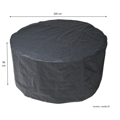 Housse de protection pour mobilier de jardin, table ronde, imperméable, Nature Jardin, achat pas cher