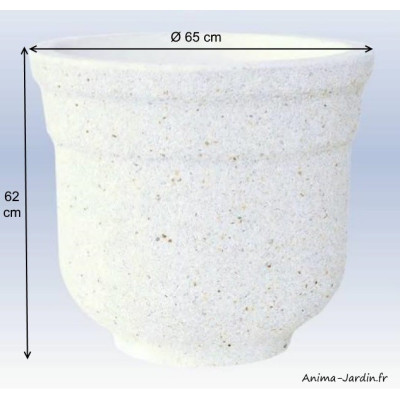 Bac rond, Corinto, en marbre grainé, poterie de jardin, Framusa, achat, vente, pas cher