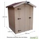 Toilettes sèches en bois avec sciure, abri extérieur, prix, achat/vente