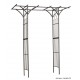 Pergola double droite, acier, décoration du jardin, allée, rosier, Nature, achat, vente, pas cher