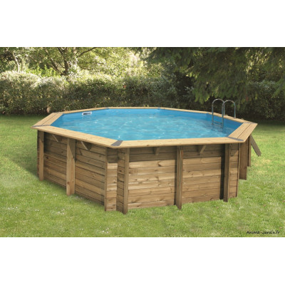 Piscine OCEA, 4,30m x H120cm, entourage bois, UBBINK, qualité, achat, vente, pas cher