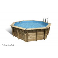 Piscine OCEA, 4,30m x H120cm, entourage bois, UBBINK, qualité, achat, vente, pas cher