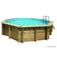 Piscine OCEA, 5,10m x H120cm, entourage bois, UBBINK, qualité, achat, vente, pas cher