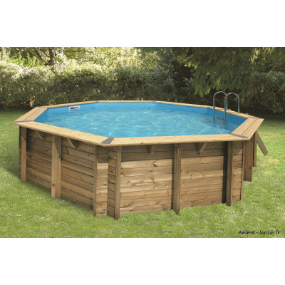 Piscine OCEA, 5,10m x H120cm, entourage bois, UBBINK, qualité, achat, vente, pas cher