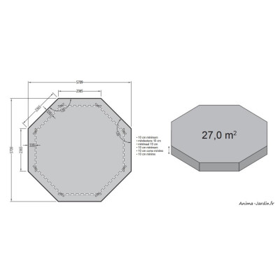 Piscine OCEA, 5,80m x H130cm, entourage bois, UBBINK, qualité, achat, vente, pas cher