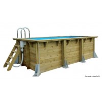 Piscine, UrbanPool 4,50 x 2,50m x H 140cm, entourage bois, UBBINK, qualité, achat, vente, pas cher