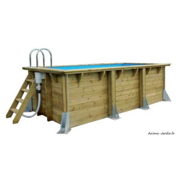 Piscine, UrbanPool 4,50 x 2,50m x  H 140cm, entourage bois, UBBINK, qualité, achat, vente, pas cher