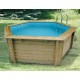 Piscine, Azura 4,10m x H 120cm, entourage bois, UBBINK, qualité, achat, vente, pas cher