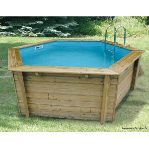 Piscine, Azura 4,10m x H 120cm, entourage bois, UBBINK, qualité, achat, vente, pas cher