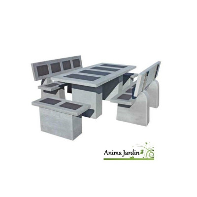 Salon de jardin en Béton ciré  STATUS VULCAN Cemento, framusa, 