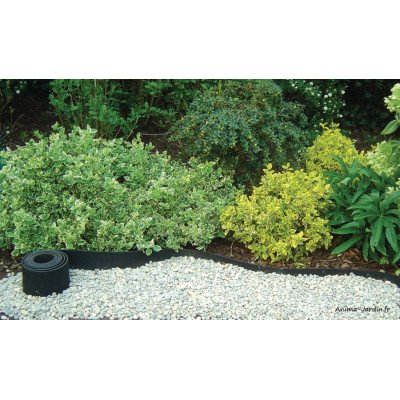 Bordure gazon, Selfix Bordura, caoutchouc recyclé, flexible, Nortène, achat, pas cher