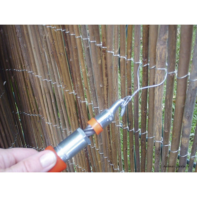 Paquet de 200 liens, Twister fix, fils de fer, brise-vue, grillage, Nortène, achat, pas cher