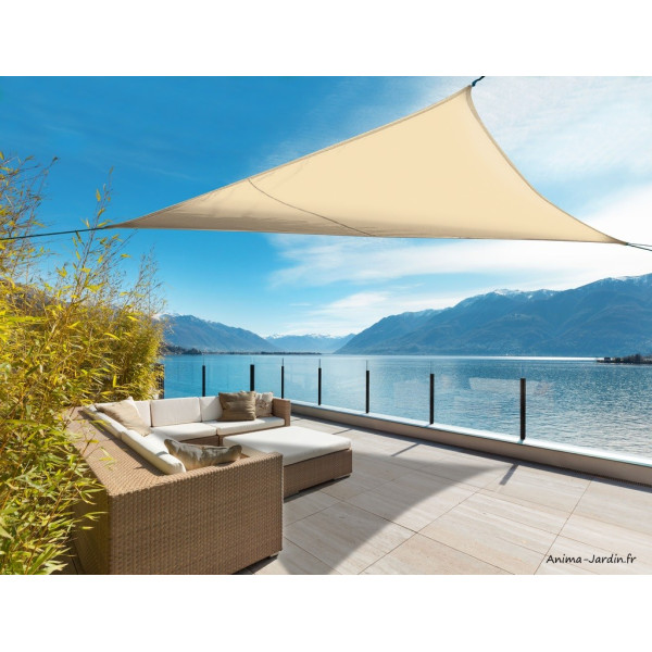 Voile d'ombrage, élastique, triangle, Sunnet Kit Elastic, Nortène