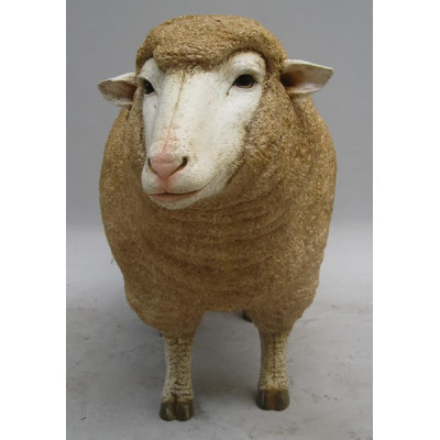 Mouton debout en résine, Brebis tête haute, animal de la ferme,  Jardin, achat