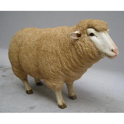 Mouton debout en résine, Brebis tête haute, animal de la ferme,  Jardin, achat