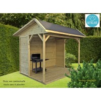 Pavillon de jardin en bois autoclave 19mm, Ronsburg, 5m², Solid, pas cher, achat, vente