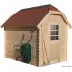 Abri de jardin en bois 28mm, Galway, 5m², 1 porte, Solid, pas cher, achat, vente