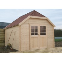 Abri de jardin en bois 28mm, Limerick, 10m², 2 portes, Solid, pas cher, achat, vente