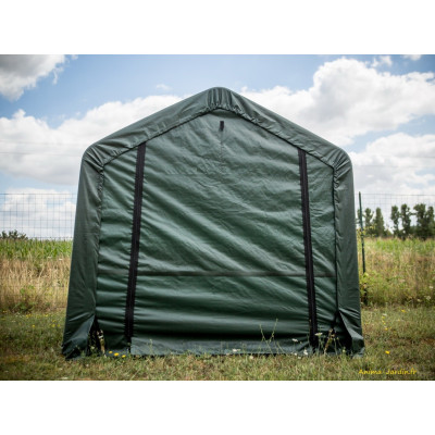 Abri en toile renforcée, 2 pentes, 3,35m², une grande porte, Foresta, achat, pas cher
